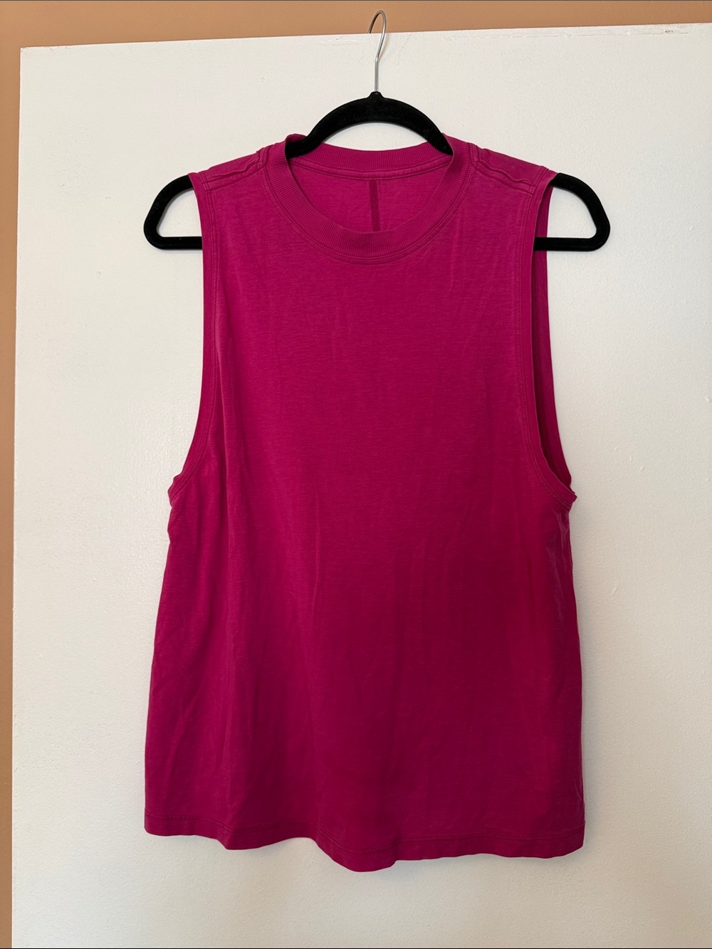 Lululemon Everyday Crewneck Muscle Tank in Fuchsia Pink